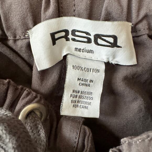 RSQ Womens Low Rise Parachute Cargo Pants Gray Size M - Picture 9 of 12